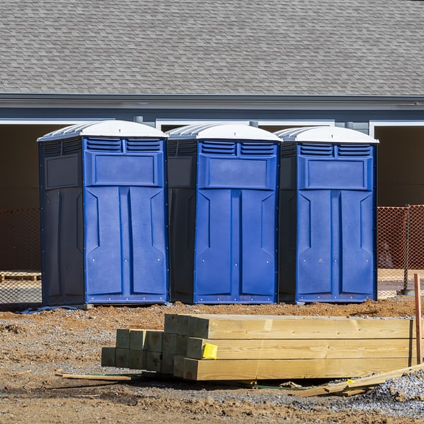 how can i report damages or issues with the portable restrooms during my rental period in Hoschton Georgia